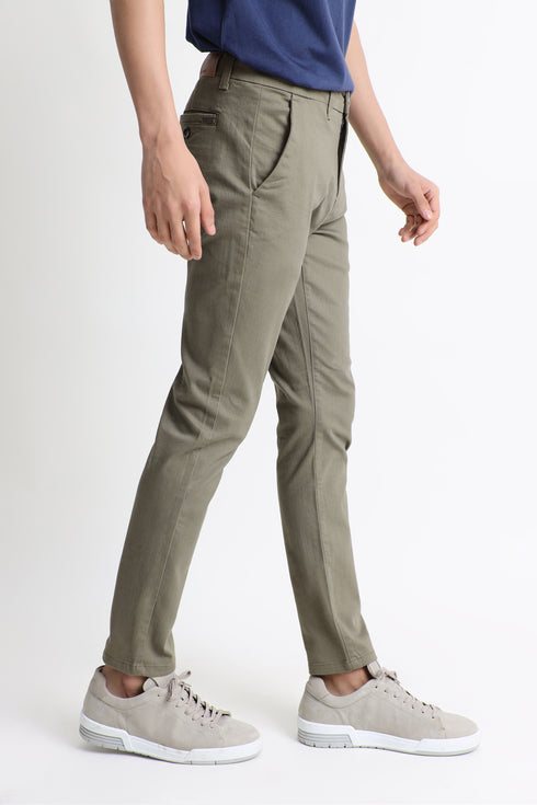 The Slim Fit Olive Green Chino